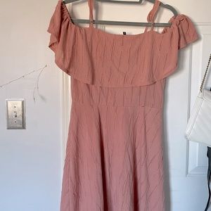 Zaful Blush off the shoulder dress